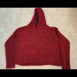Red Hooded Sweater